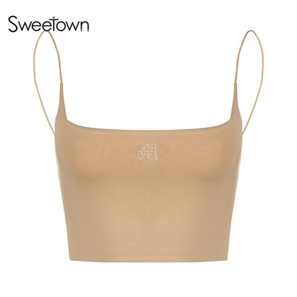 Sweetown Summer Women Tank Tops