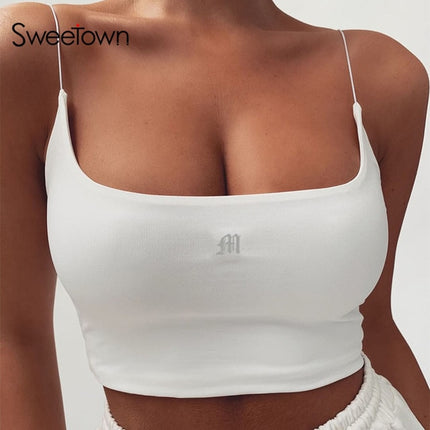 Sweetown Summer Women Tank Tops