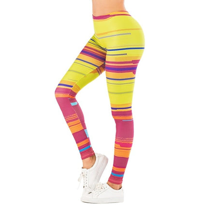 Brand Sexy Women Legging leaf Printing