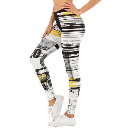 Brand Sexy Women Legging leaf Printing