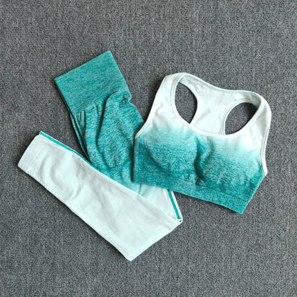 Ombre Yoga Set Sports Bra and Leggings