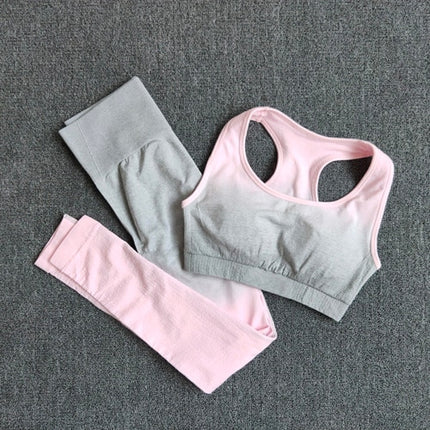 Ombre Yoga Set Sports Bra and Leggings