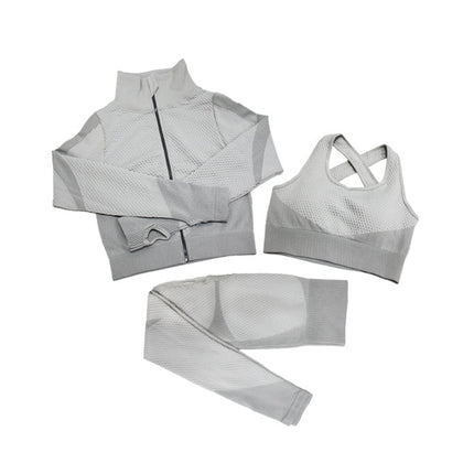 Fitness Suits Yoga Women Outfits 3pcs Sets