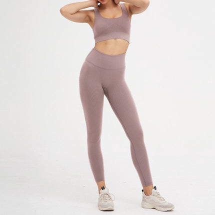 2PCS/Set Seamless Fitness Women Yoga Suit